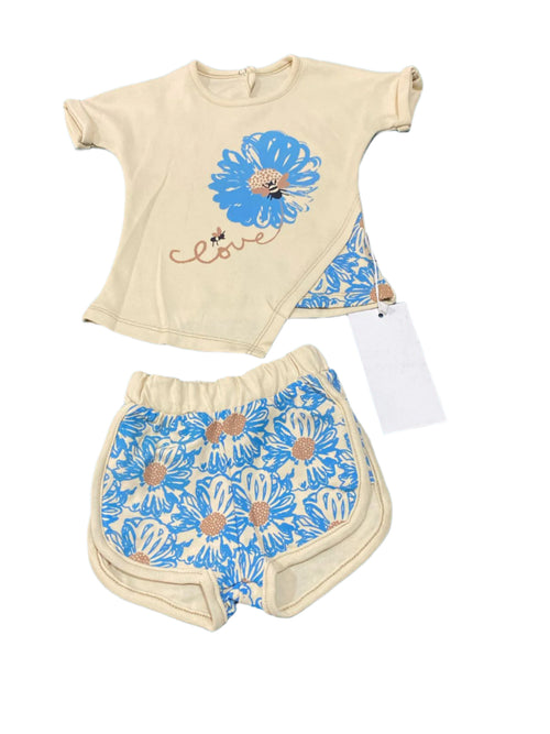 طقم بناتي رسمة نحله قطن 🩷🩷