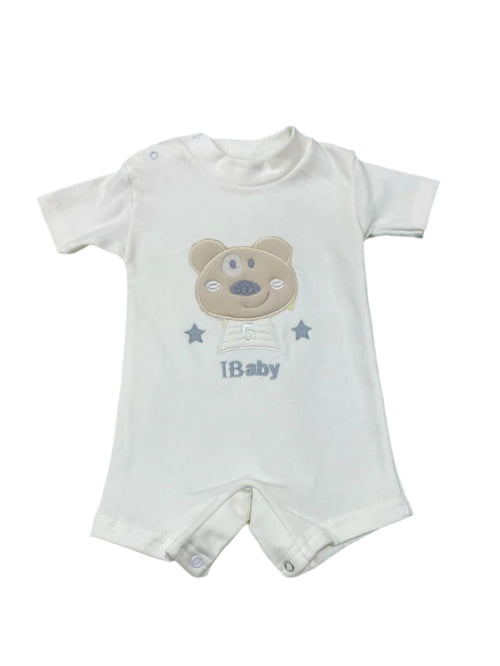 سالوبيت صيفي  اولادي قطن 100 % رسمة الدب 🤍🤍