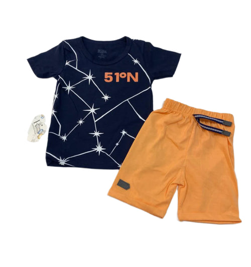 طقم اولادي مكون من قطعتين رسمة نجوم❤️❤️