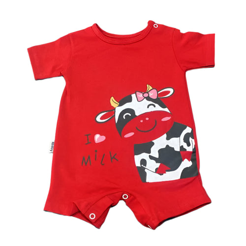 سالوبيت مطبوع قطن اولادي وبناتي رسمة البقره ❤️🐮