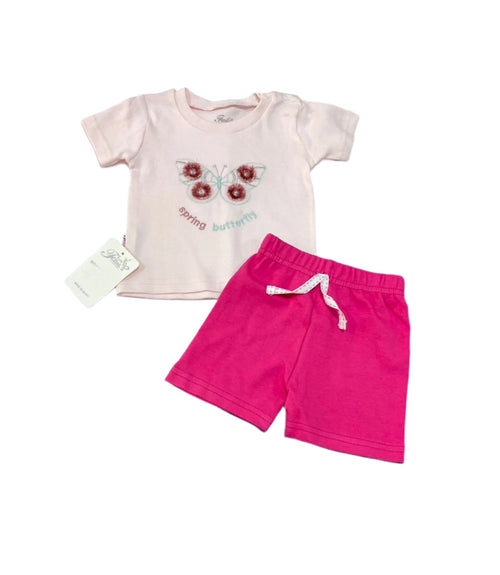 بيجامه بناتي قطن 100% مكونه من قطعتين رسمة النحله 🩷🐝