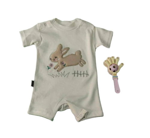 سالوبيت صيفي اطفالي قطن 100% رسمة ارنب 😍❤️