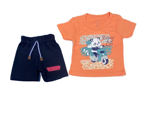 طقم اولادي عصري مكون من قطعتين رسمة الباندا ❤️❤️😍