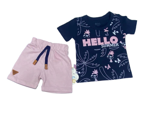 طقم اولادي وبناتي عصري مكون من قطعتين 🖤😍