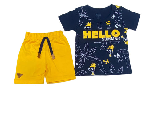 طقم اولادي وبناتي عصري مكون من قطعتين 🖤😍