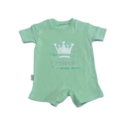 سالوبيت صيفي  اولادي قطن 100% رسمة تاج صغير 🤩😍