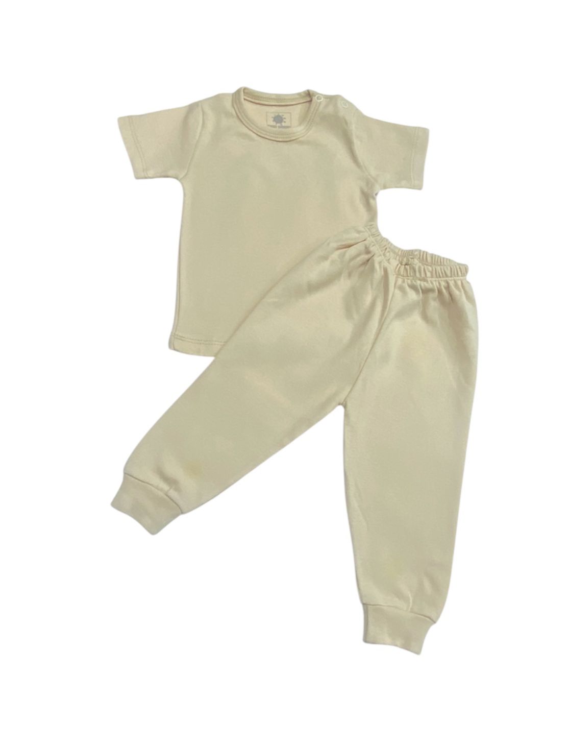 طقم داخلي نص كم قطن 100% اولادي وبناتي خامه مريحه مكون من قطعتين🤍😍 من 6 ل 12 شهر