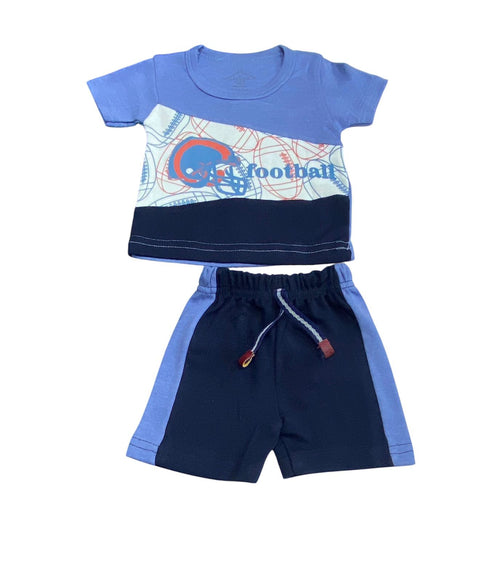 طقم اولادي عصري مكون من قطعتين رسمة الكرة ❤️❤️