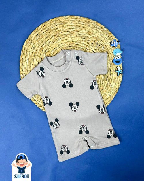 سالوبيت صيفي اولادي قطن 100% خامه خفيفه رسمة ميكي ماوس❤️🤍