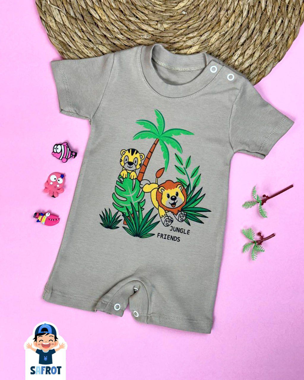 سالوبييت صيفي قطن 100% اولادي وبناتي خامه خفيفه رسمة النخله😍