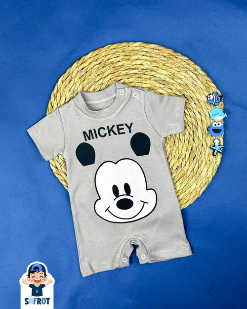 سالوبيت صيفي اولادي قطن 100% خامه خفيفه رسمة ميكي ماوس 🤍🤍
