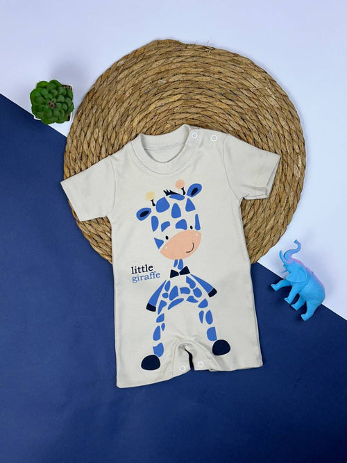 سالوبيت صيفي اولادي قطن 100% خامه خفيفه رسمة الزرافه ❤️🤍