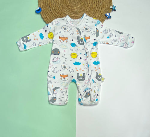 سالوبيت خريفي قطن 100% اولادي وبناتي كباسين جنابيه وبرجل مقفوله 😍❤️ 0-3 شهور