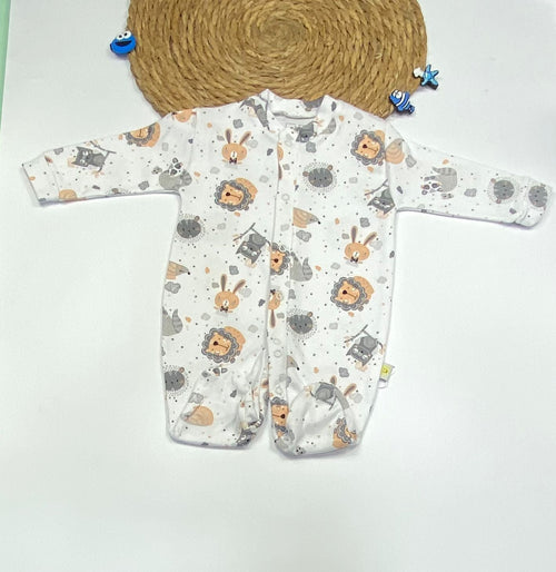 سالوبيت خريفي قطن 100% اولادي وبناتي كباسين منتصف الصدر وبرجل مقفوله 😍❤️ 0-3 شهور