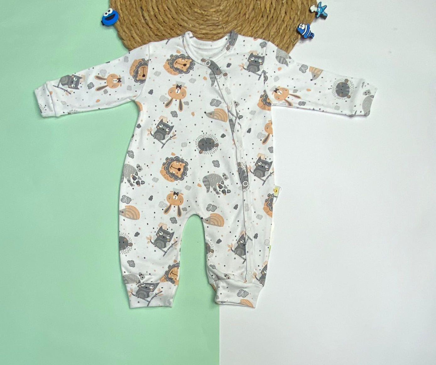 سالوبيت خريفي قطن 100% اولادي وبناتي كباسين جنابيه  😍❤️ 6-3 شهور