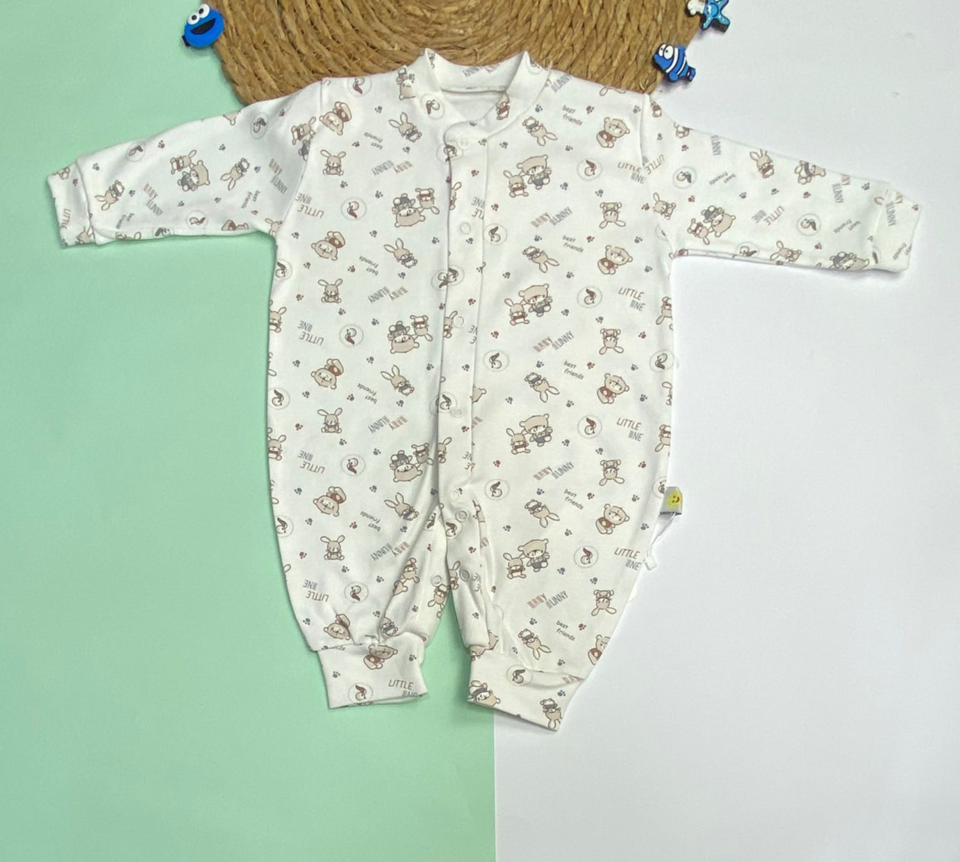 سالوبيت خريفي قطن 100% اولادي وبناتي كباسين منتصف الصدر  😍❤️ 6-3 شهور