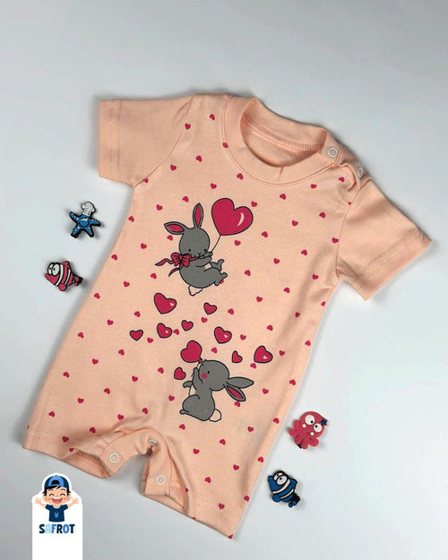 سالوبيت صيفي بناتي قطن 100% خامه خفيفه رسمة قلوب❤️🩷