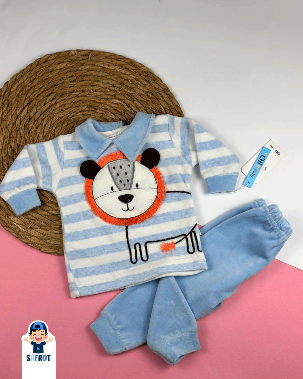 بيجامه شتوي اولادي وبناتي قطيفه خامه مريحه مكون من قطعتين❤️😍