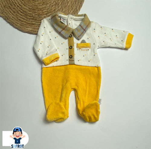 سالوبيت بناتي شتوي قطيفه خامه ناعمه وروعه 🖤💛