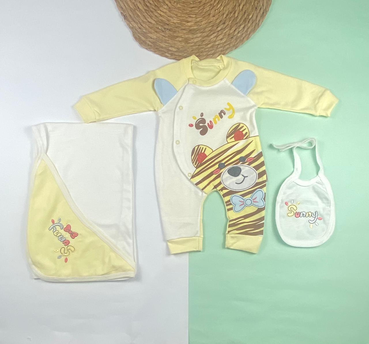 طقم مستشفي اولادي وبناتي قطن 100% مكون من 3 قطع 🩷❤️