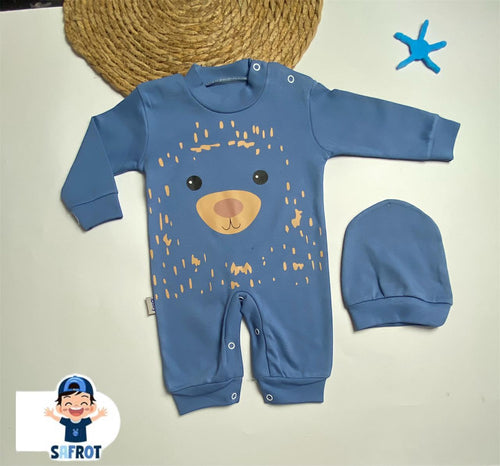 سالوبيت اولادي وبناتي قطن 100% خريفي مكون من قطعتين رسمة مونيستر😍❤️