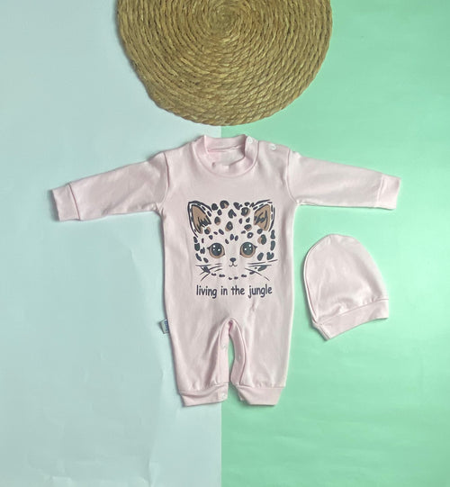 سالوبيت اولادي وبناتي قطن 100% خريفي مكون من قطعتين رسمة قطه❤️🤍