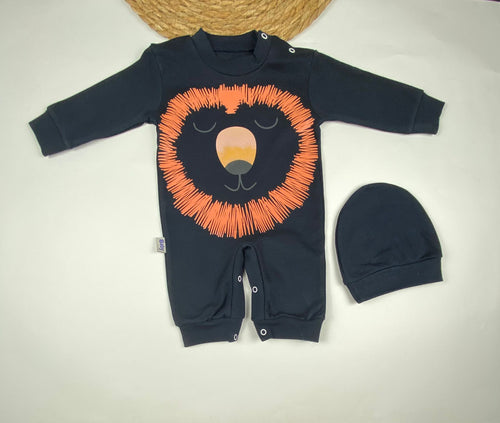 سالوبيت اولادي وبناتي قطن 100% خريفي مكون من قطعتين رسمة الاسد😍❤️