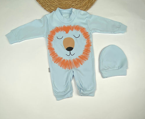 سالوبيت اولادي وبناتي قطن 100% خريفي مكون من قطعتين رسمة الاسد😍❤️