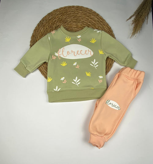 طقم بناتي شتوي خامه ميلتون مكون من قطعتين ❤️😍