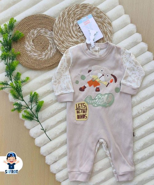 سالوبيت خريفي اولادي وبناتي من فاني باني قطن 100% رسمة ارنب ❤️❤️