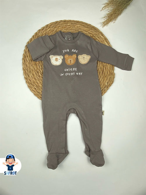 سالوبيت خريفي اولادي وبناتي من فاني باني قطن 100% رسمة 3 دببه❤️❤️