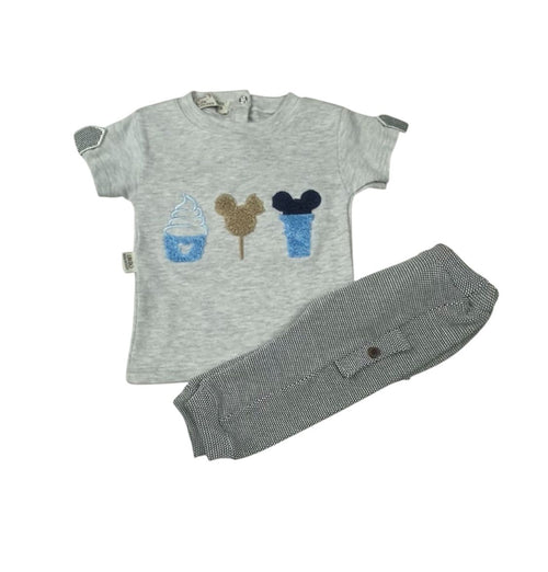 طقم اولادي مكون من قطعتين قطن 🖤🖤