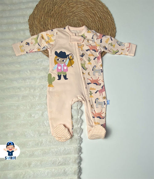 سالوبيت شتوي بناتي من فاني باني قطن 100% cow girl❤️❤️