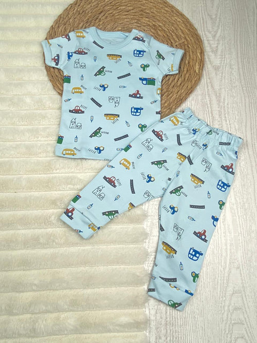 طقم اولادي وبناتي نص كم قطن 100% ماركه فاني باني 😍😍🤍