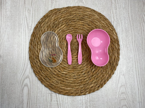 طبق اطفال مع معلقه وشوكه من بيبيتو 😍🍽️