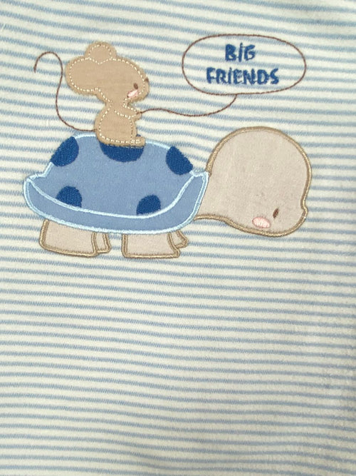 بيجامه اولادي شتوي من فاني باني مكون من قطعتين قطن 100 % big friends🤍🩷