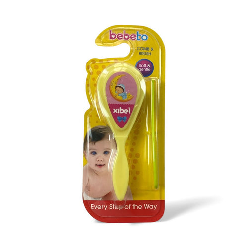 فرشاه ومشط اطفال قطعتين ماركه بيبيتو 😍🩷