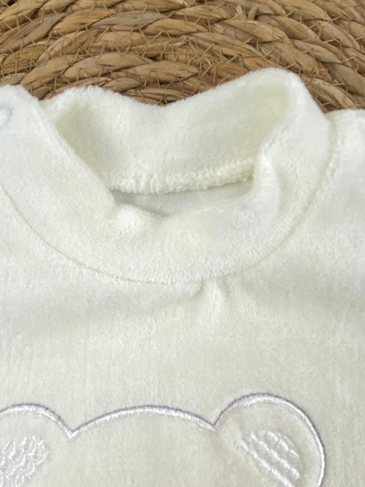 سالوبيت شتوي قطيفه اولادي وبناتي مكون من قطعتين all together  🩷❤️