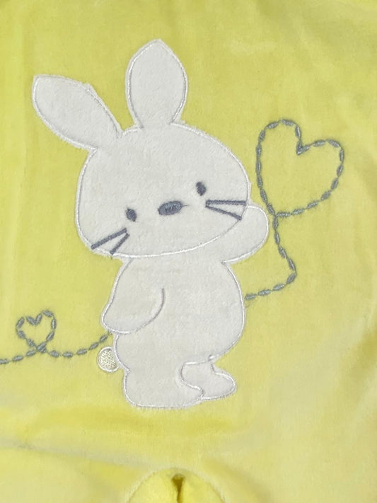 سالوبيت شتوي قطيفه اولادي وبناتي مكون من قطعتين رسمة ارنب  🩷❤️