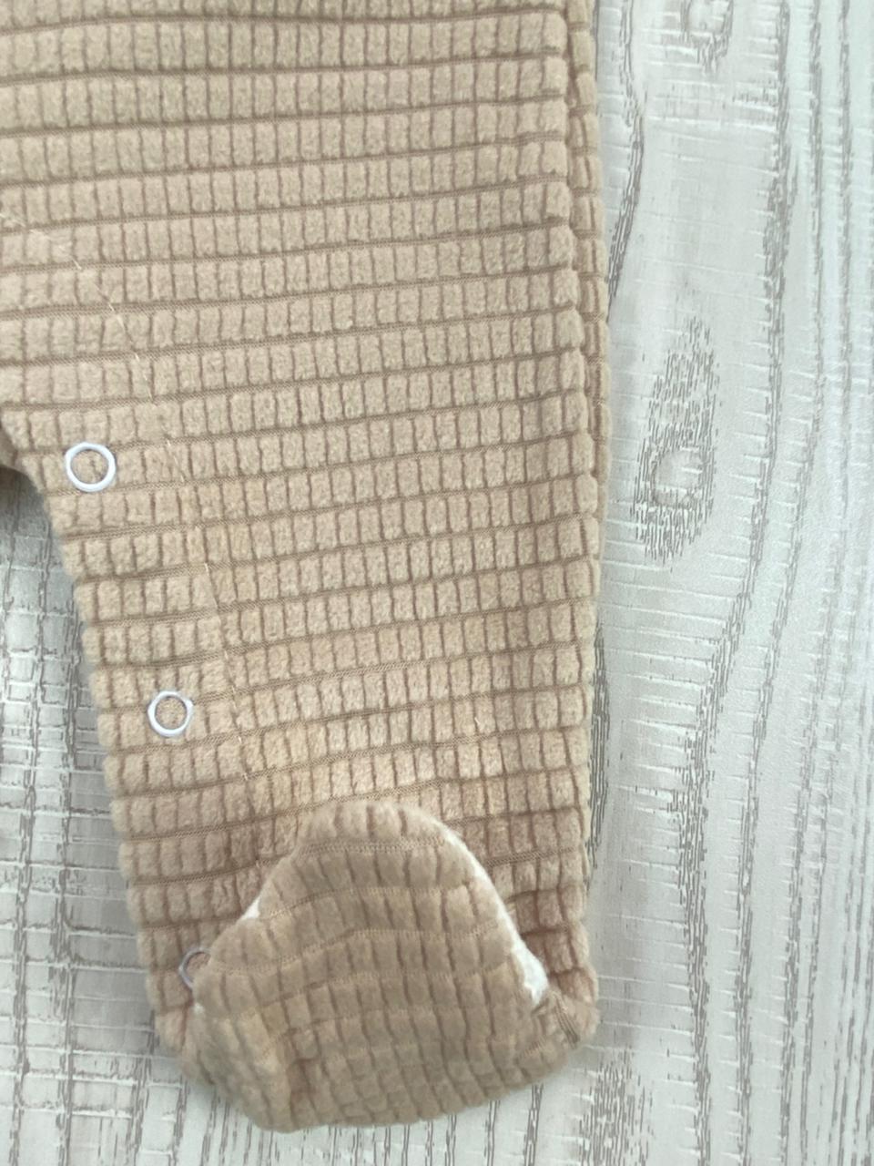 سالوبيت شتوي قطيفه اولادي وبناتي مبطن من الداخل bear happy 🩷❤️