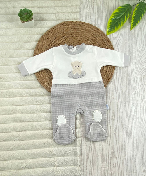 سالوبيت شتوي قطيفه اولادي وبناتي مبطن من الداخل رسمة دب 🩷❤️