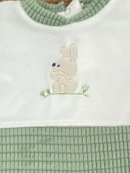 سالوبيت شتوي قطيفه اولادي و بناتي مبطن من الداخل رسمة ارنب🩷❤️