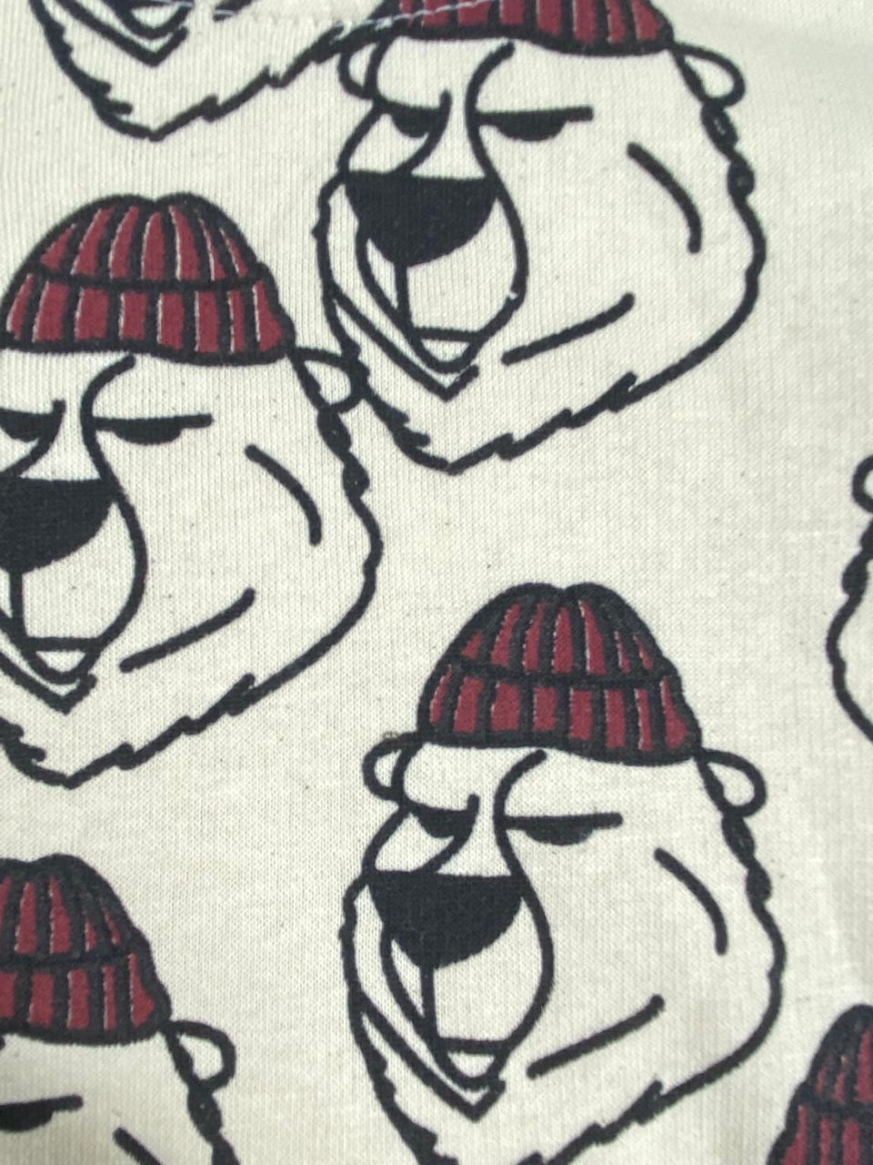 طقم شتوي ميلتون اولادي وبناتي مكون من قطعتين رسمة كلب مبطن من الداخل🩷🤍