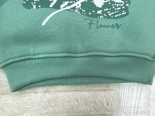 طقم شتوي ميلتون اولادي وبناتي مكون من قطعتين flower مبطن من الداخل🩷🤍