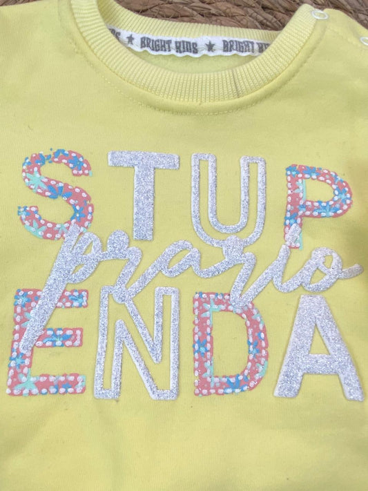 طقم بناتي شتوي خامه ميلتون مبطن من الداخل مكون من قطعتين STUP ENDA❤️🤍