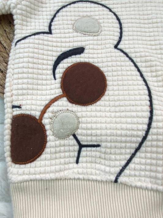 طقم  اولادي وبناتي شتوي خامه قطيفه مكون من قطعتين مبطن من الداخل baby mafia🤍🤍