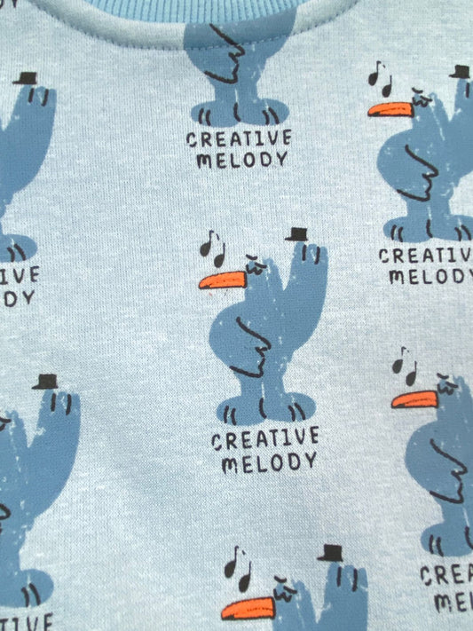 طقم اولادي وبناتي شتوي خامه ميلتون مكون من قطعتين مبطن من الداخل creative melody❤️🤍