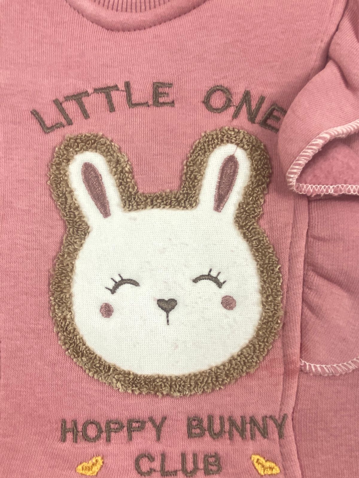 طقم شتوي ميلتون بناتي مبطن من الداخل مكون من قطعتين little one😍❤️