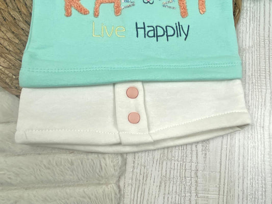 طقم شتوي ميلتون بناتي مبطن من الداخل مكون من قطعتين live happily😍❤️