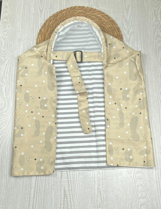 ساتر رضاعة ستان حريري – تصميم واسع وعملي للأمهات 😍🩷